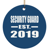 Security Guard Established EST. 2019 - Circle Ornament