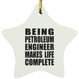 Being Petroleum Engineer Makes Life Complete - Star Ornament
