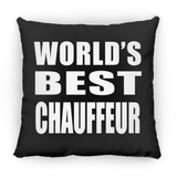World's Best Chauffeur - Throw Pillow Black