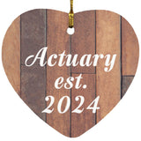 Actuary Established Est. 2024 - Heart Ornament E