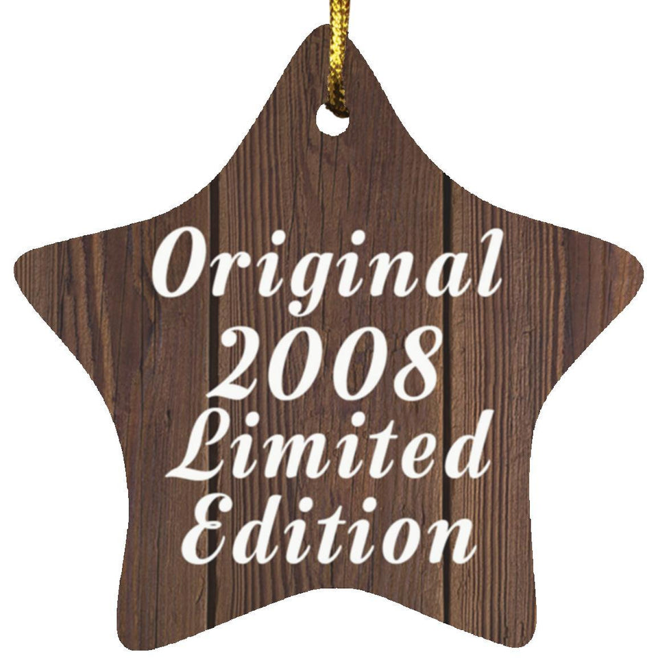 16th Birthday Original 2008 Limited Edition - Star Ornament D