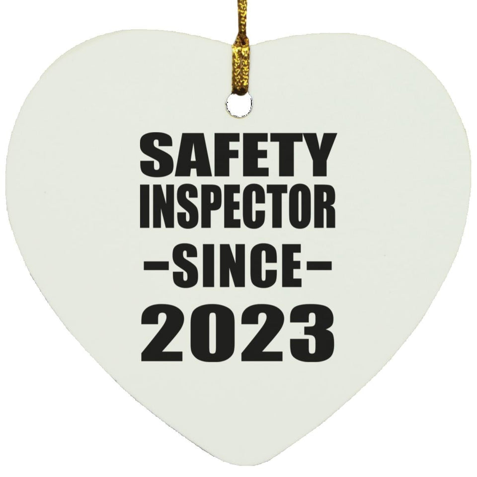 Safety Inspector Since 2023 - Heart Ornament
