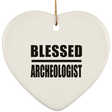 Blessed Archeologist - Heart Ornament