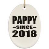 Pappy Since 2018 - Oval Ornament