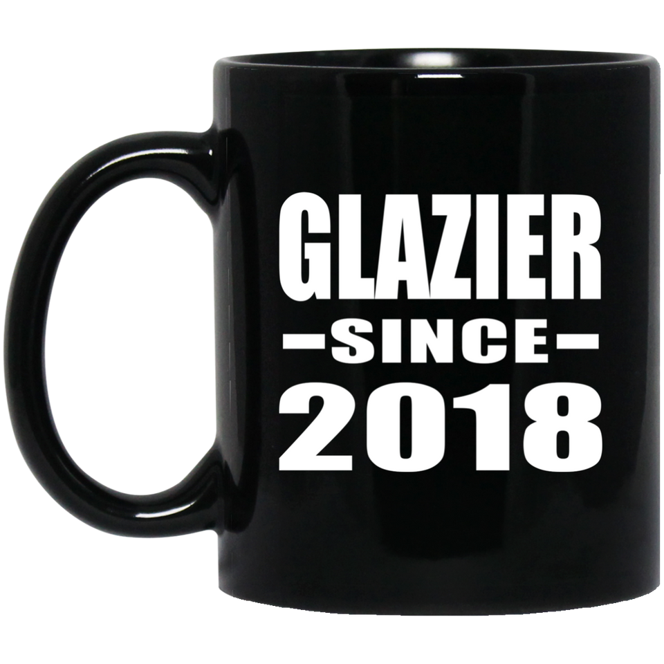 Glazier Since 2018 - 11 Oz Coffee Mug Black