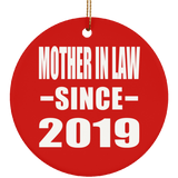 Mother In Law Since 2019 - Circle Ornament