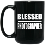 Blessed Photographer - 15oz Coffee Mug Black