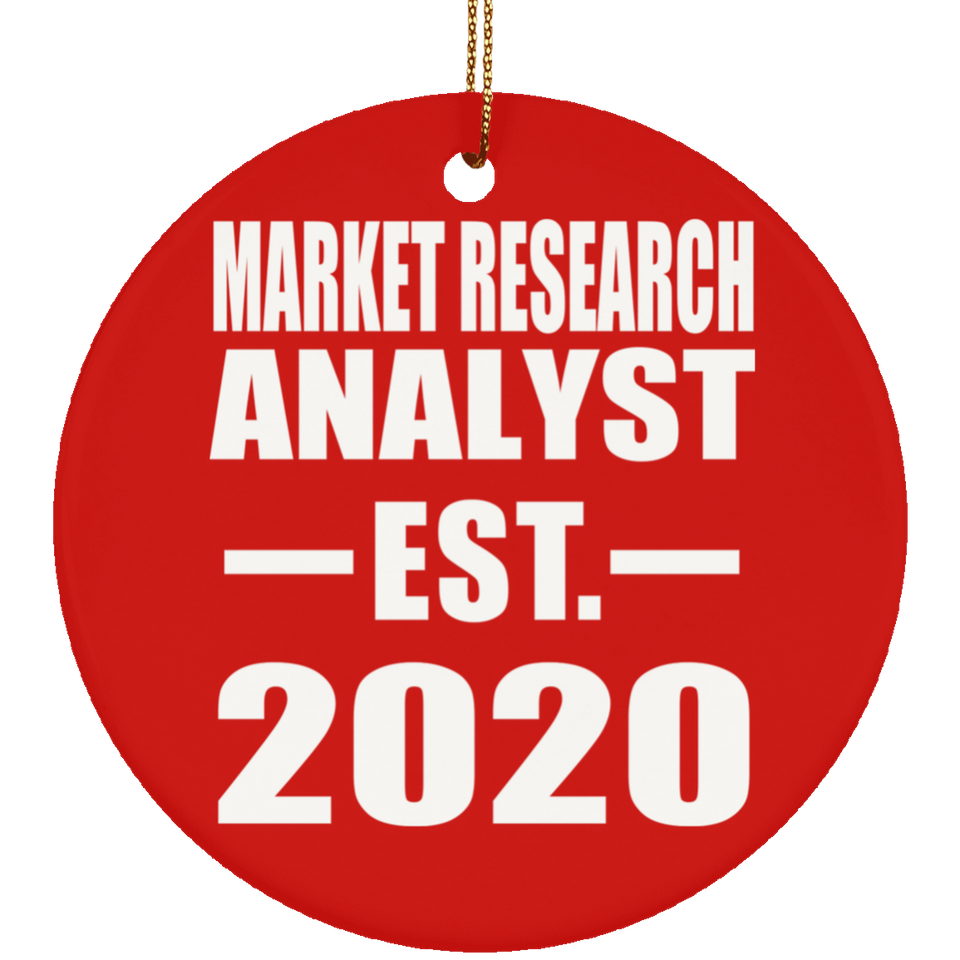 Market Research Analyst Established EST. 2020 - Circle Ornament
