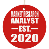 Market Research Analyst Established EST. 2020 - Circle Ornament