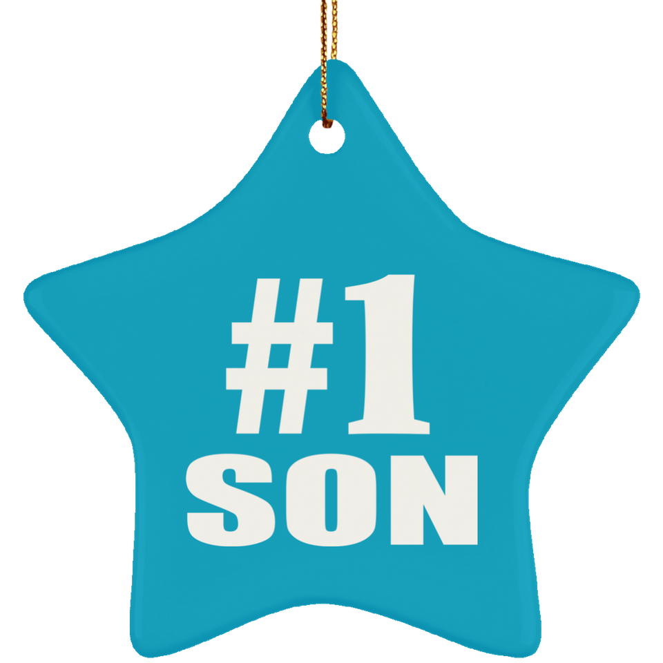 Number One #1 Son - Star Ornament