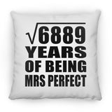 83rd Anniversary Square Root of 6889 Years of Mrs Perfect - Throw Pillow