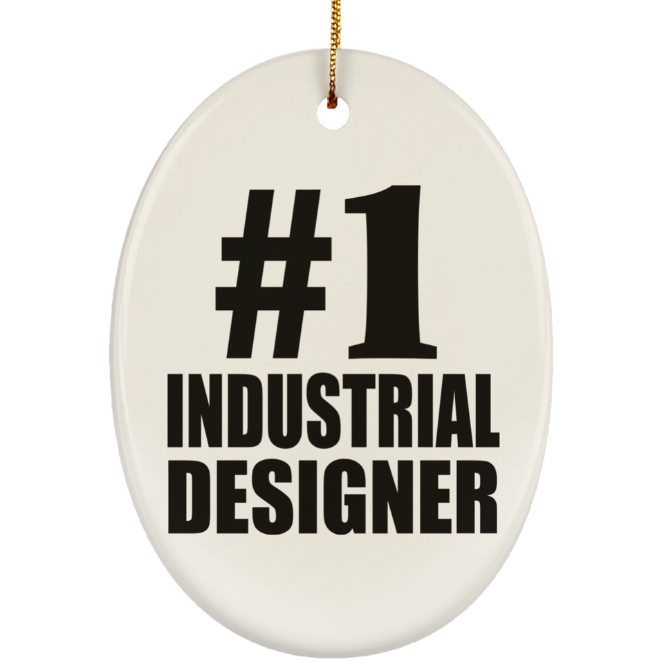 Number One #1 Industrial Designer - Oval Ornament