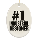 Number One #1 Industrial Designer - Oval Ornament