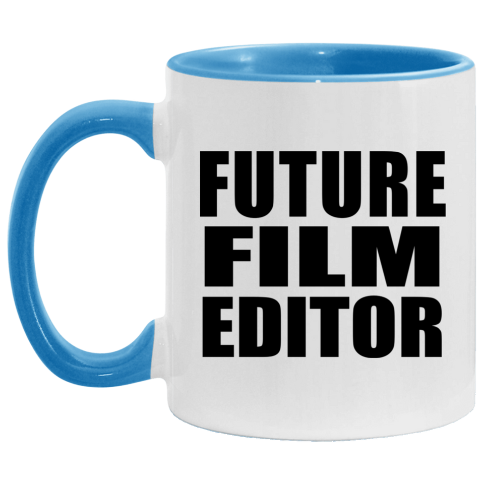 Future Film Editor - 11oz Accent Mug Blue
