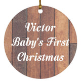 Victor Baby's First Christmas - Circle Ornament E