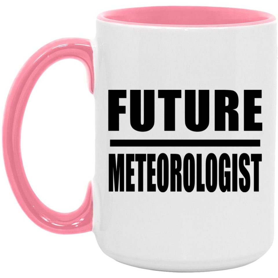 Future Meteorologist - 15oz Accent Mug Pink