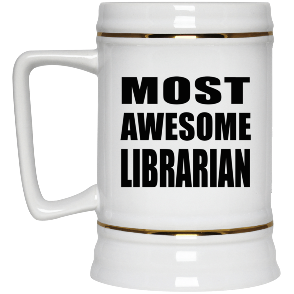 Most Awesome Librarian - Beer Stein