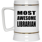 Most Awesome Librarian - Beer Stein