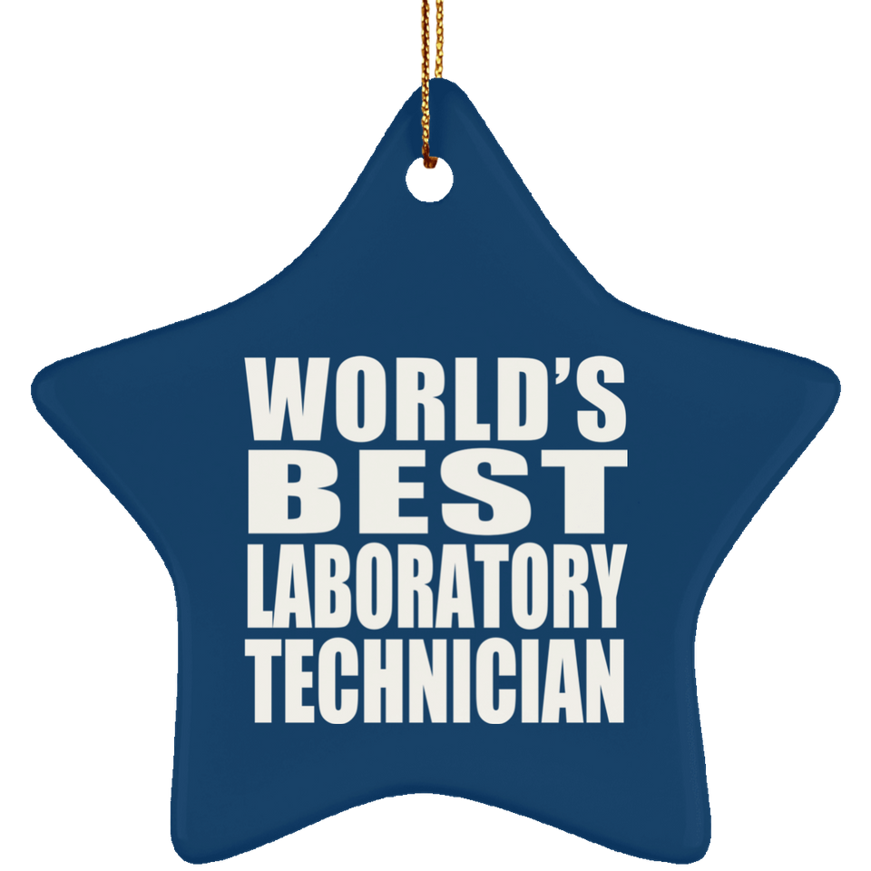 World's Best Laboratory Technician - Star Ornament
