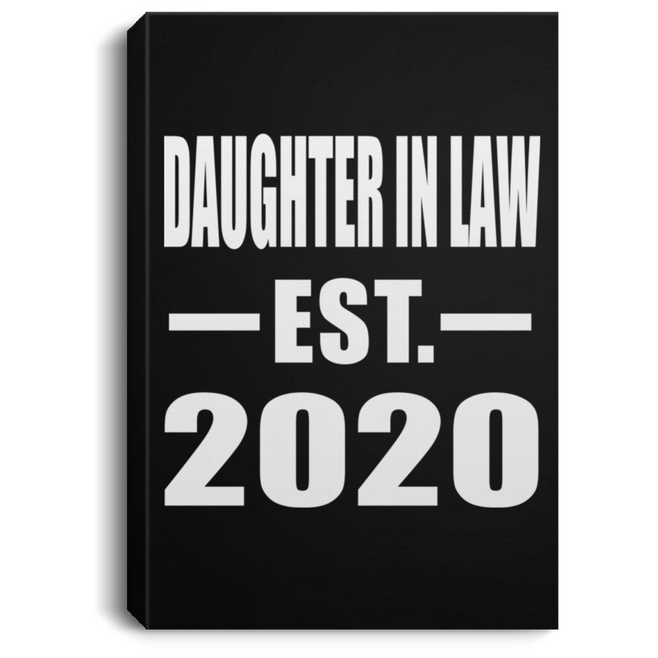 Daughter In Law Established EST. 2020 - Canvas Portrait