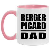 Berger Picard Dad - 11oz Accent Mug Pink