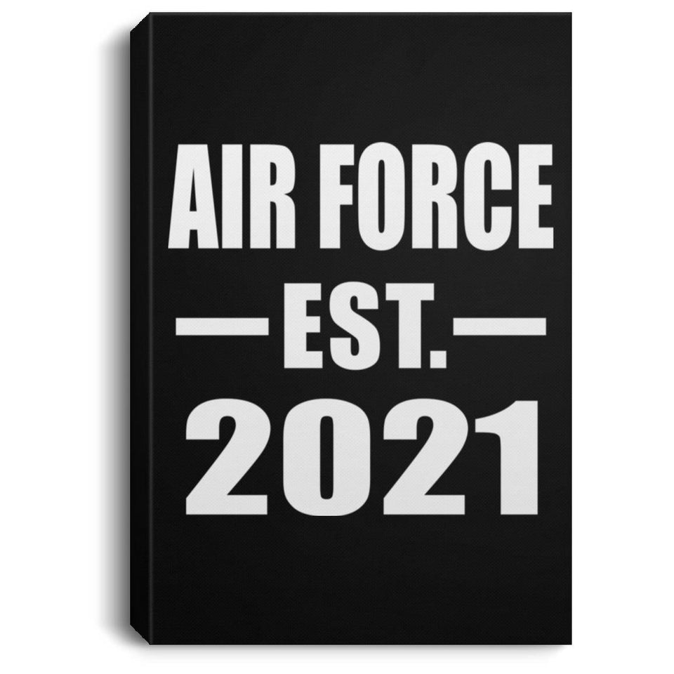 Air Force Established EST. 2021 - Canvas Portrait