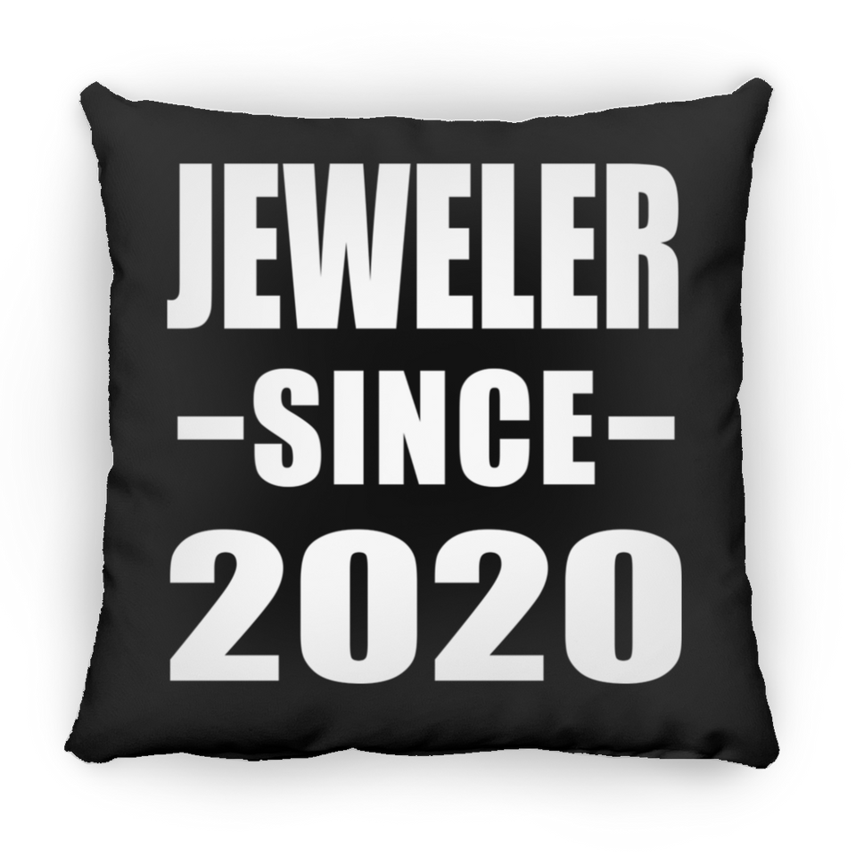 Jeweler Since 2020 - Throw Pillow Black