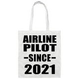 Airline Pilot Since 2021 - Tote Bag White