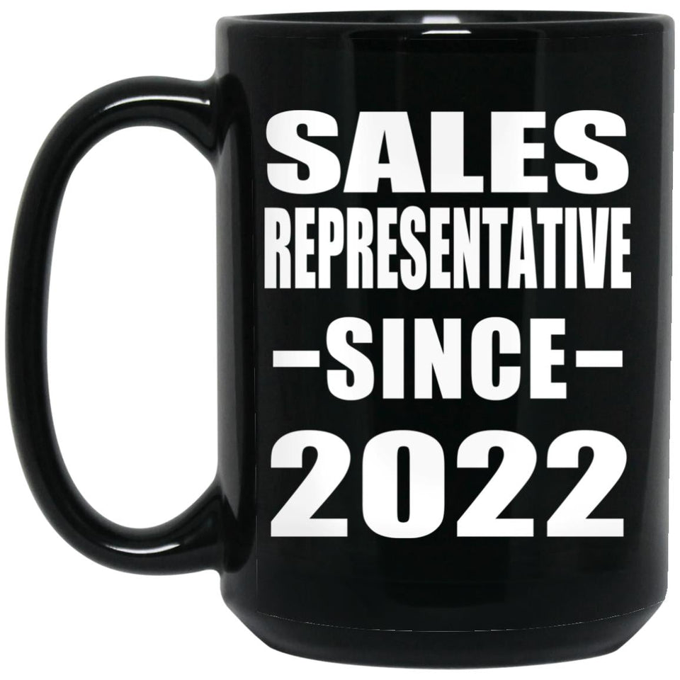 Sales Representative Since 2022 - 15oz Coffee Mug Black