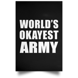 World's Okayest Army - Poster Portrait