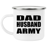 Dad Husband Army - 12oz Camping Mug