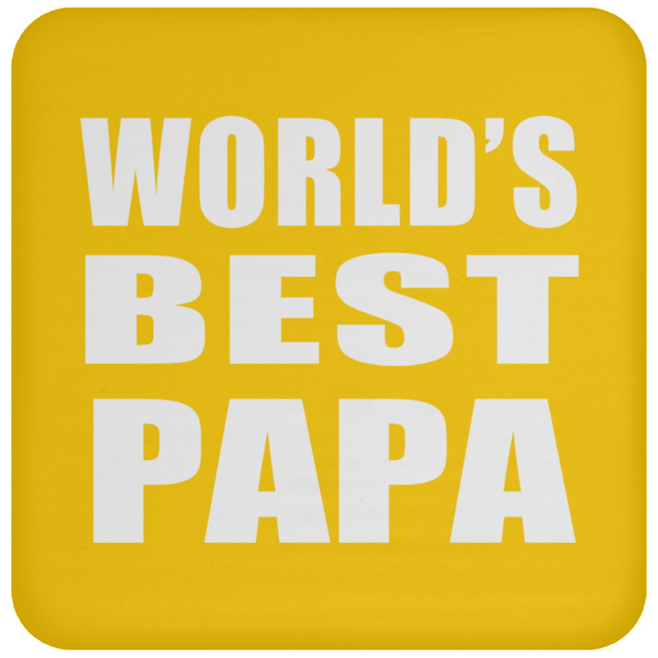 World's Best Papa - Drink Coaster