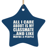 All I Care About Is My Classmate - Star Ornament