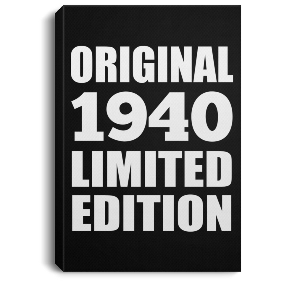 84th Birthday Original 1940 Limited Edition - Canvas Portrait