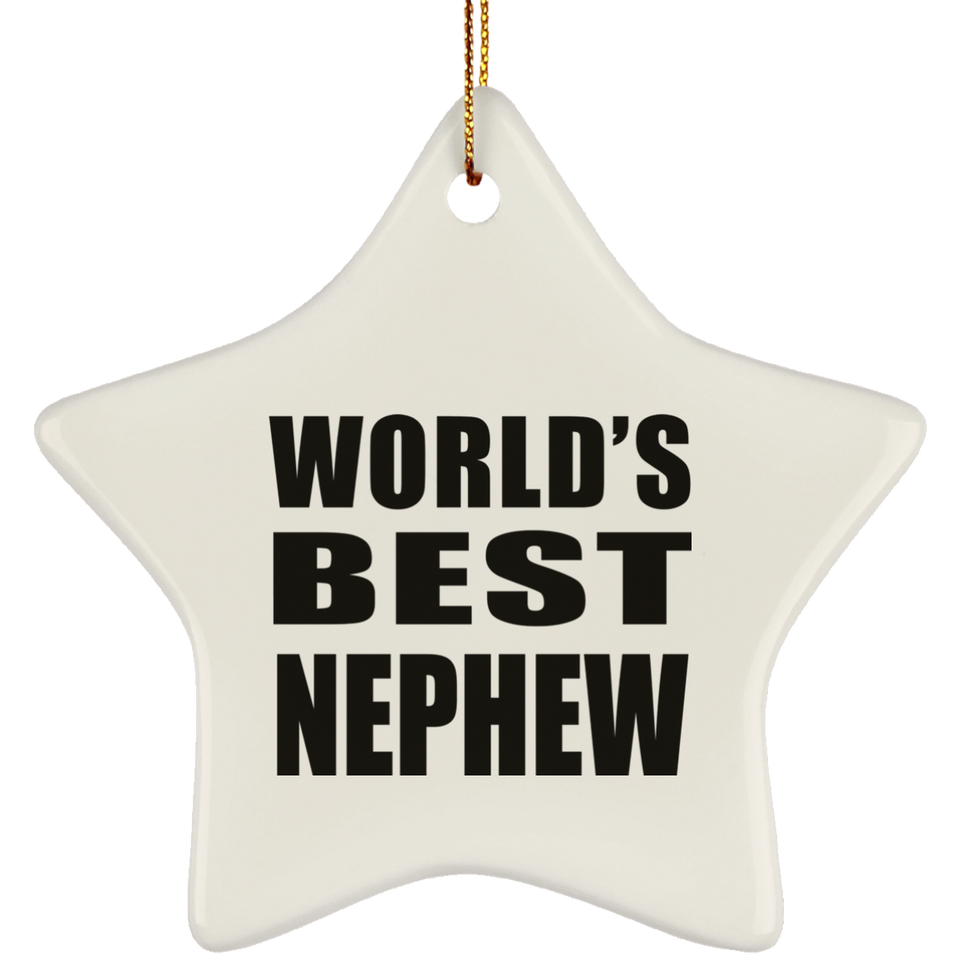 World's Best Nephew - Star Ornament
