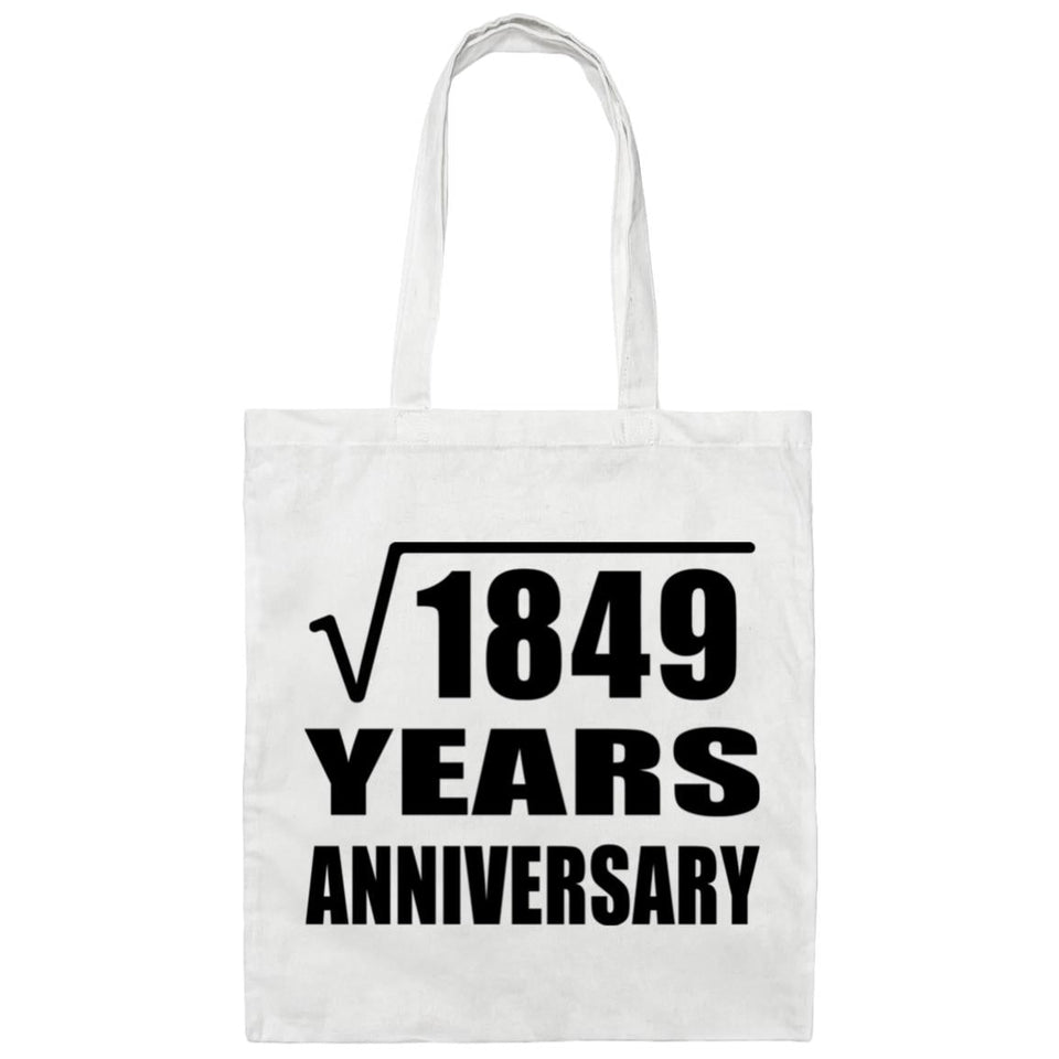 43rd Anniversary Square Root of 1849 Years Anniversary - Tote Bag White