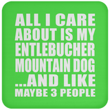 All I Care About Is My Entlebucher Mountain Dog - Drink Coaster