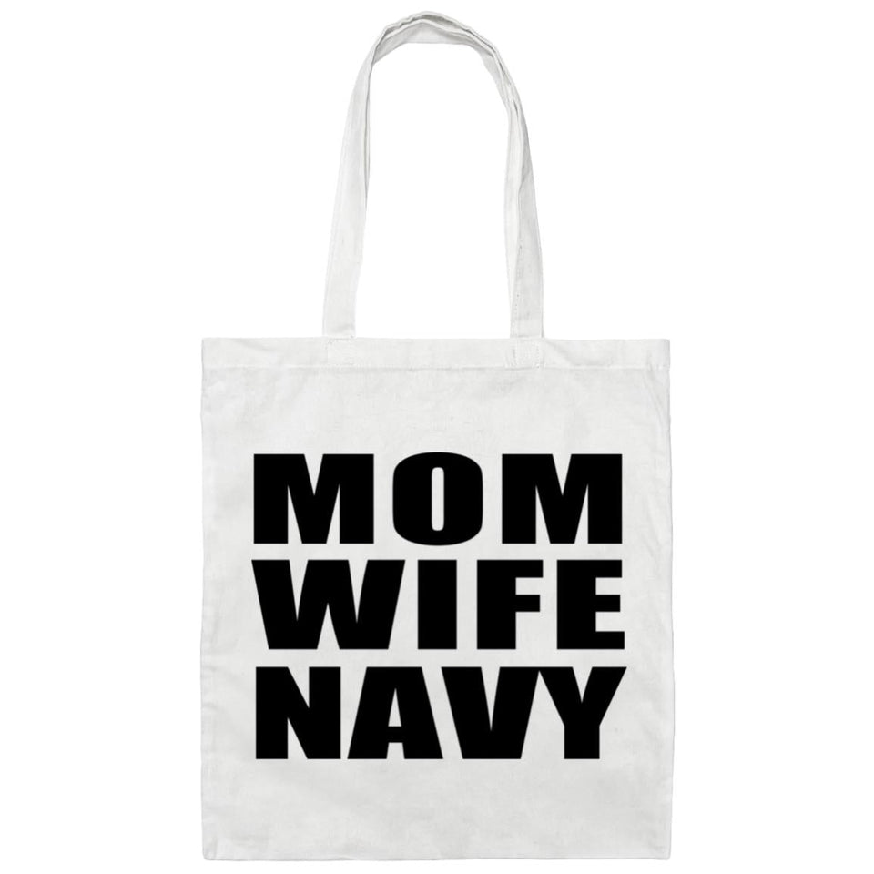 Mom Wife Navy - Tote Bag White