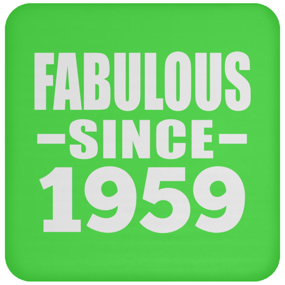 65th Birthday Fabulous Since 1959 - Drink Coaster