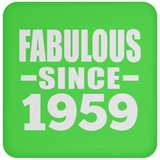65th Birthday Fabulous Since 1959 - Drink Coaster
