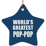 World's Greatest Pop-Pop - Star Ornament