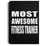 Most Awesome Fitness Trainer - Canvas Portrait