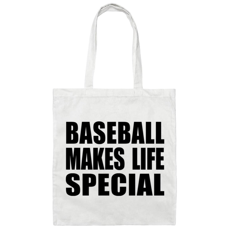 Baseball Makes Life Special - Tote Bag White