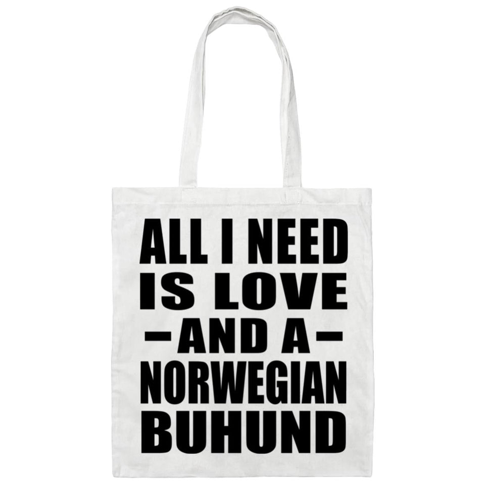 All I Need Is Love And A Norwegian Buhund - Tote Bag White
