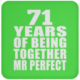71st Anniversary 71 Years Of Being Mr Perfect - Drink Coaster