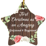 First Christmas As an Amazing Girlfriend & Boyfriend - Star Ornament A