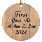 First Year As Mother In Law 2024 - Circle Ornament C