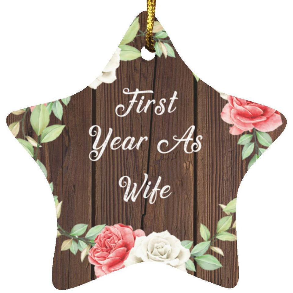First Year As Wife - Star Ornament A