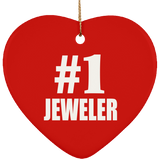 Number One #1 Jeweler - Heart Ornament
