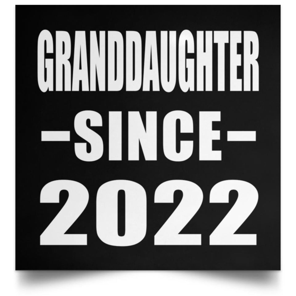 Granddaughter Since 2022 - Poster Square